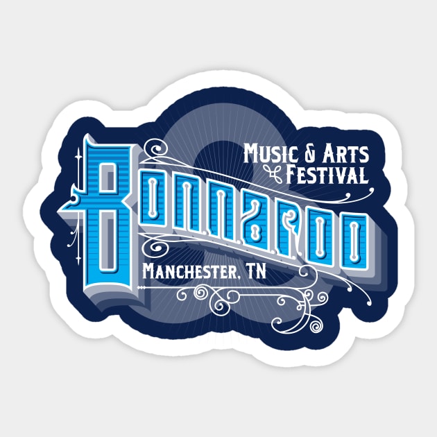 Vintage Bonnaroo on Dark Sticker by Pufahl